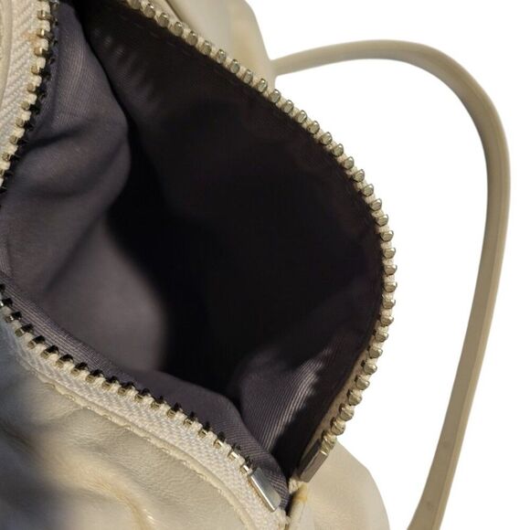 Coach Leather Hobo Shoulder Crossbody Bag Style 13411 Off-White Silver Hardware - Picture 10 of 16